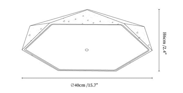 Lunarc Stone Ceiling Lamp