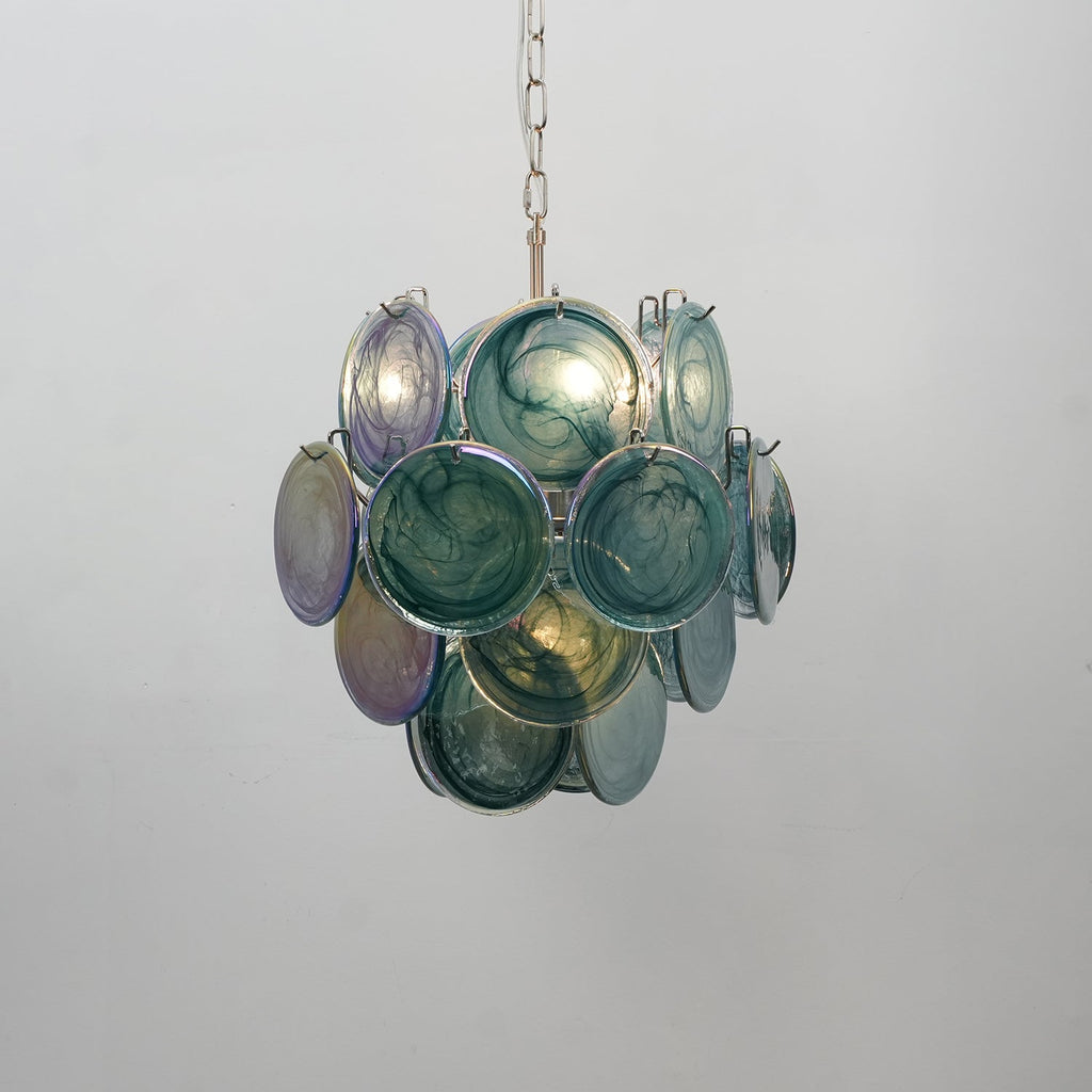 Lunaria Disc Murano Chandelier
