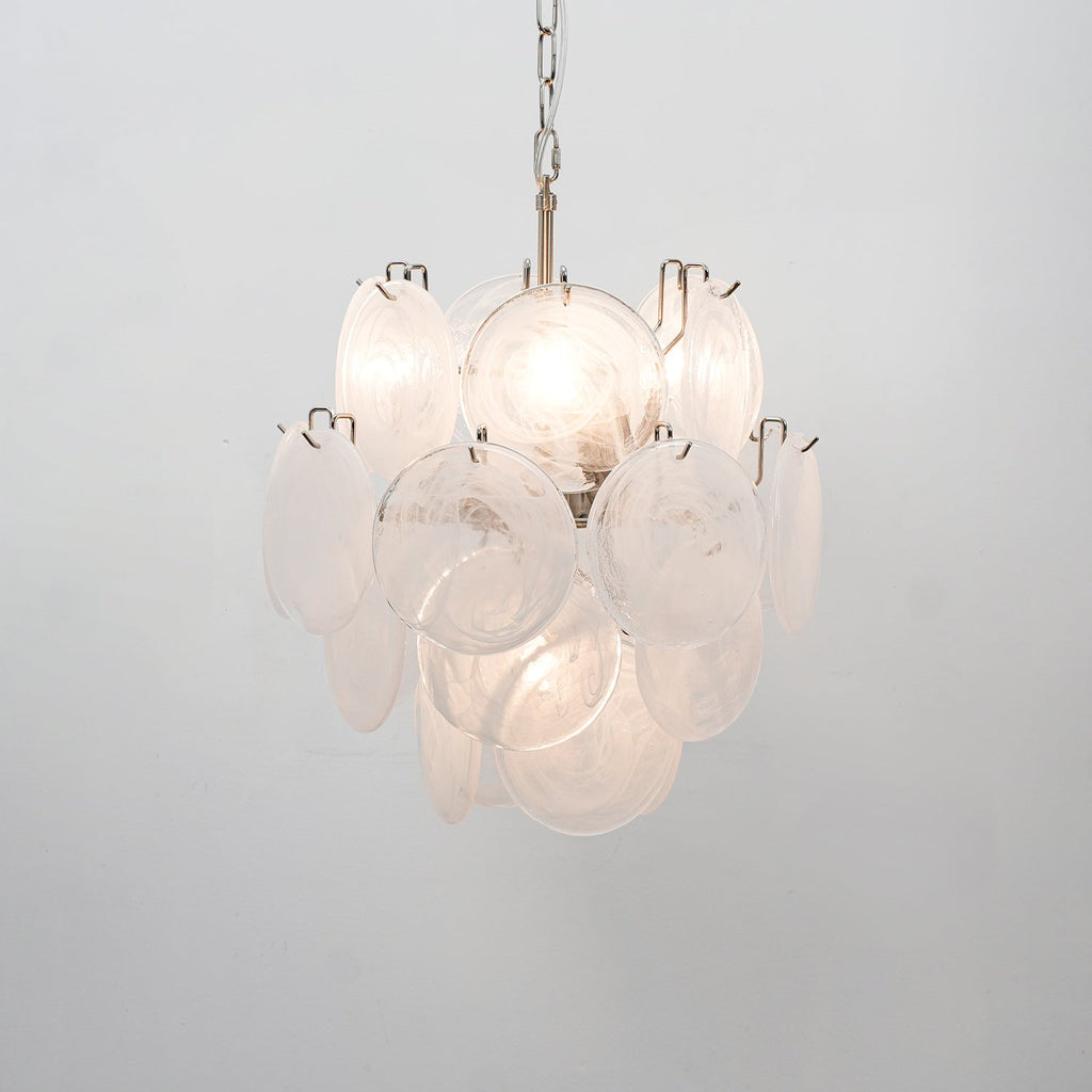 Lunaria Disc Murano Chandelier