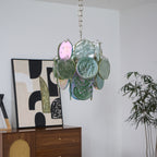 Lunaria Disc Murano Chandelier