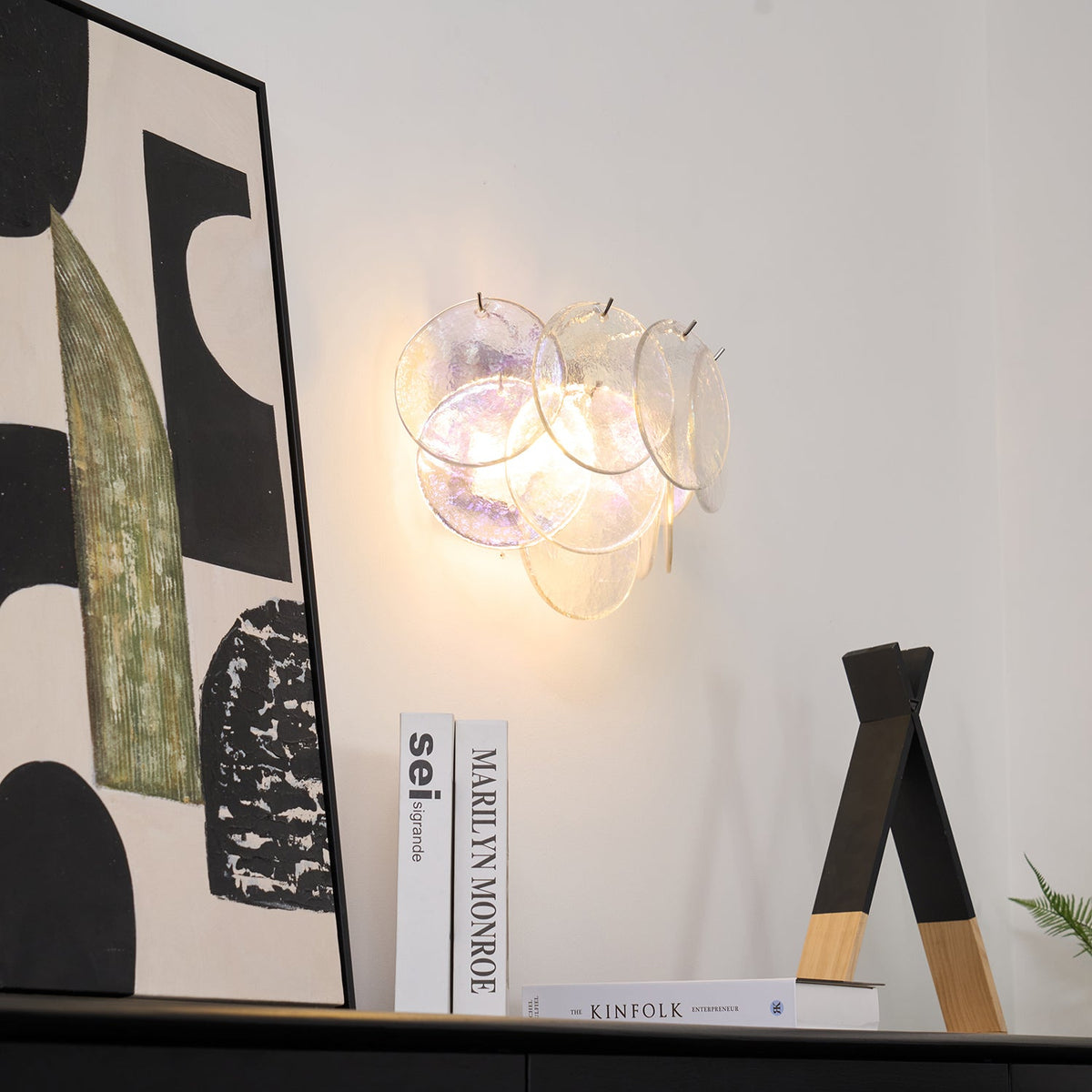 Lunaria Disc Murano Wall Lamp