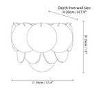 Lunaria Disc Glass Wall Lamp