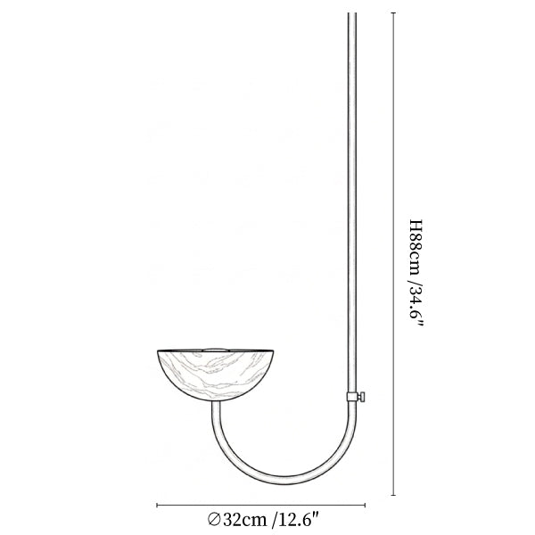 Lunaris Duo Alabaster Pendant Lamp