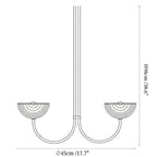 Lunaris Duo Alabaster Pendant Lamp
