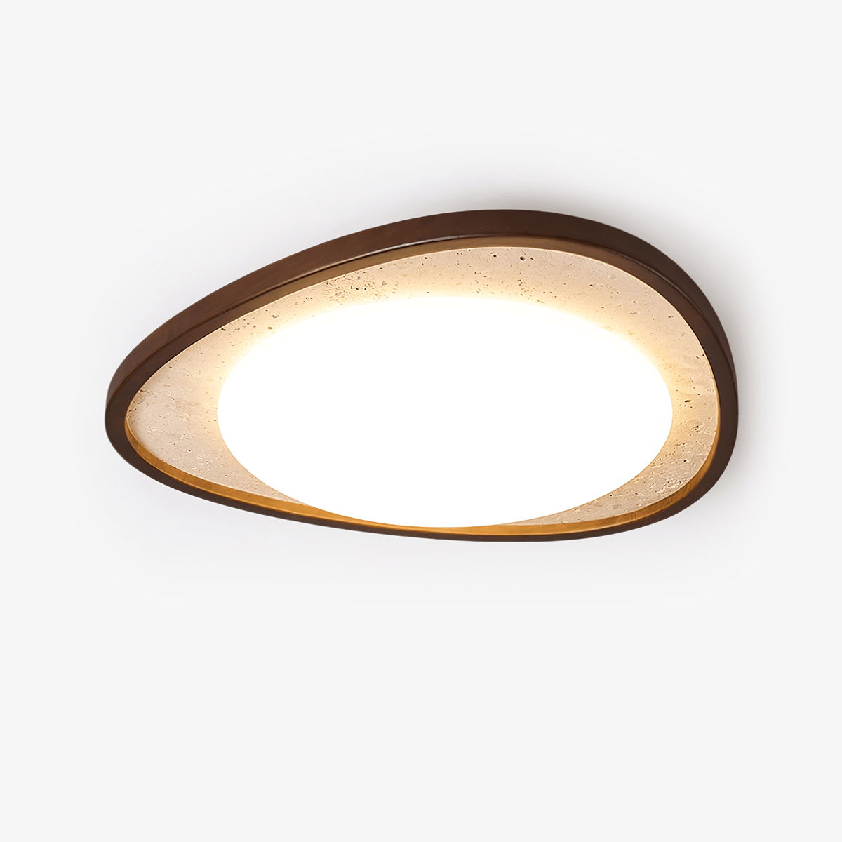 Lunaro Moonstone Travertine Ceiling Light