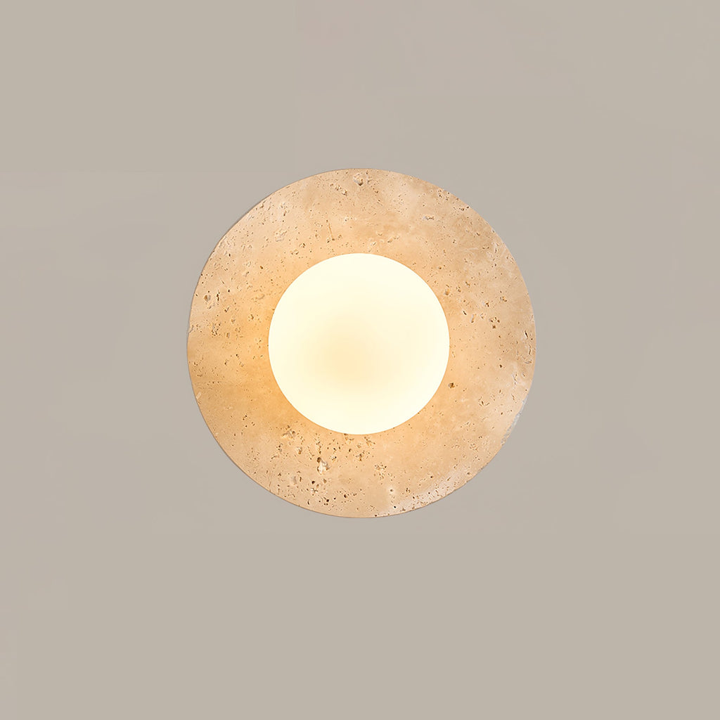 Lunaro Travertine Sconce