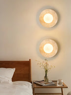 Lunaro Travertine Sconce
