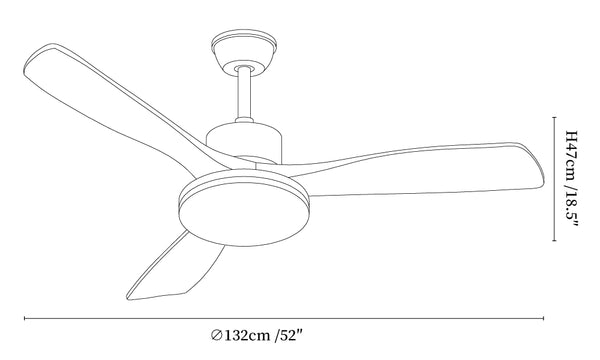 Lunet Ceiling Fan Light