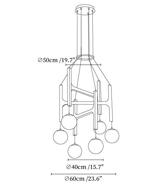 Lunna Orb Chandelier