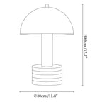 Luno Chrome Table Lamp
