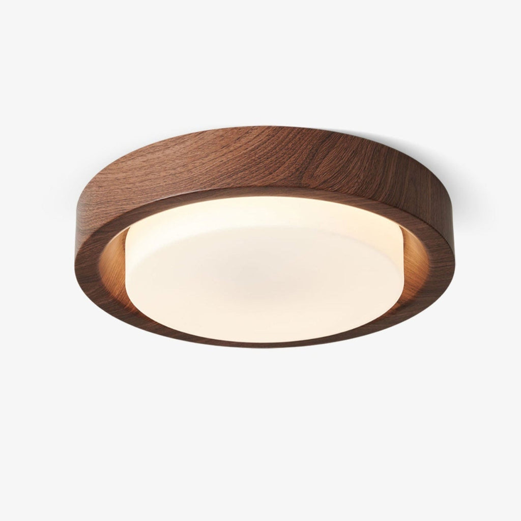 Lunor Wood Ring Ceiling Light