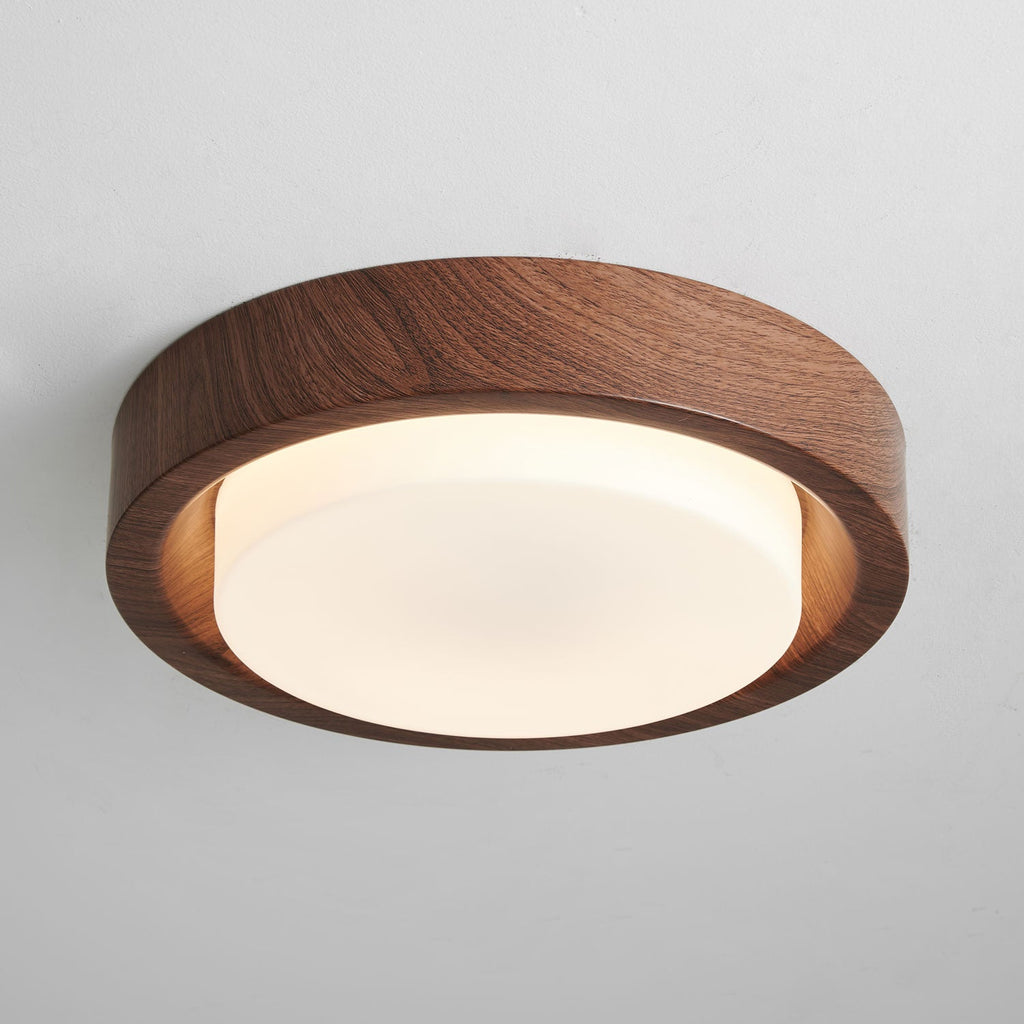 Lunor Wood Ring Ceiling Light