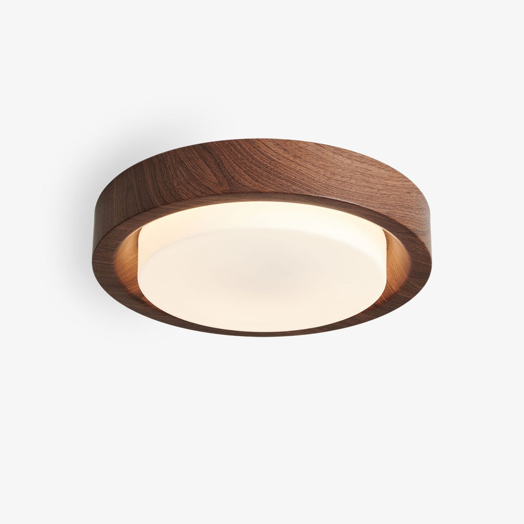 Lunor Wood Ring Ceiling Light