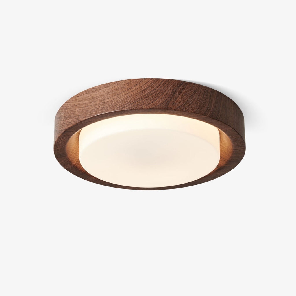 Lunor Wood Ring Ceiling Light