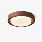 Lunor Wood Ring Ceiling Light