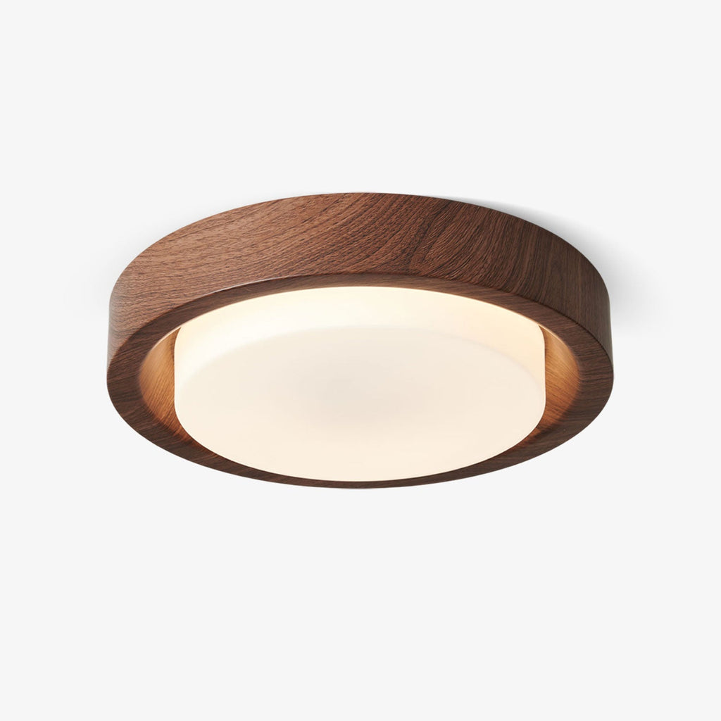 Lunor Wood Ring Ceiling Light