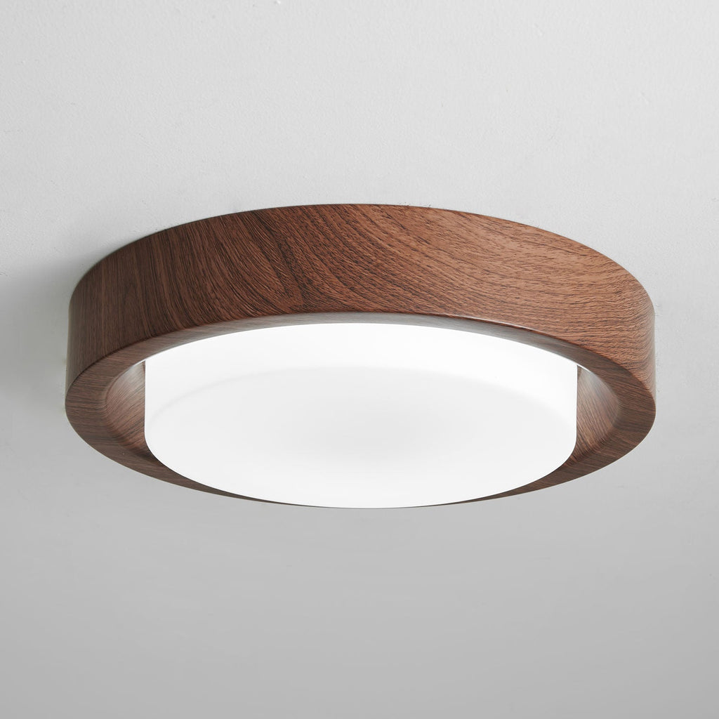 Lunor Wood Ring Ceiling Light