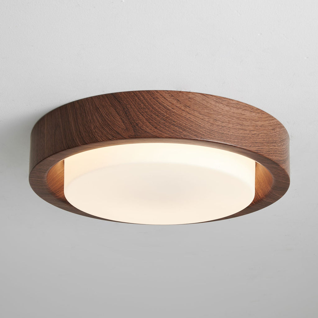 Lunor Wood Ring Ceiling Light