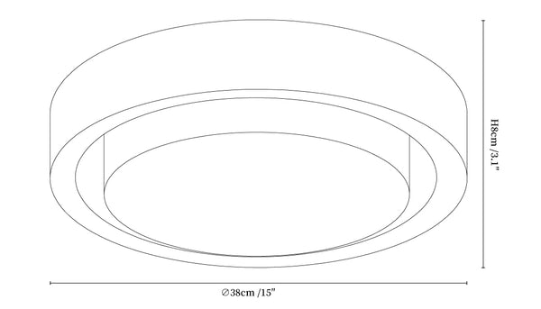 Lunar Ring Ceiling Light
