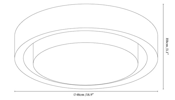 Lunar Ring Ceiling Light