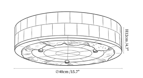 Luriel Alabaster Ceiling Light
