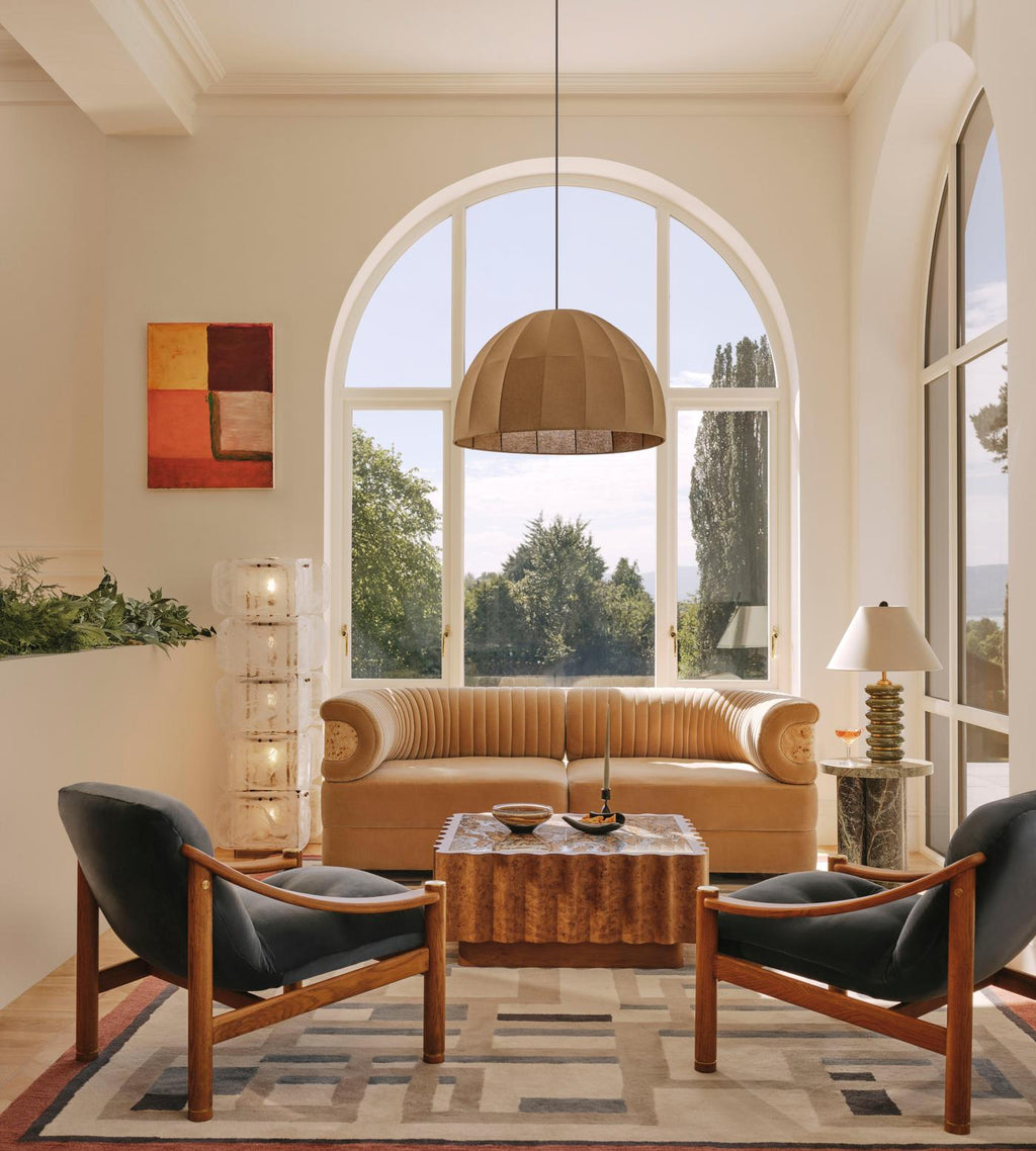 Lush Glass Tower Floor Lamp
