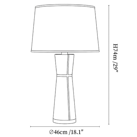 Luxe Leather Table Lamp