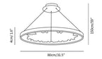 Luxury Circle Crystal Chandelier