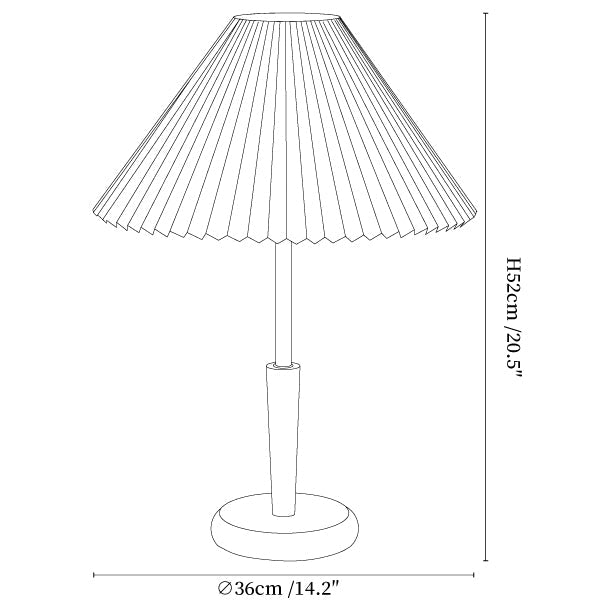 Lynnea Pleated Table Lamp
