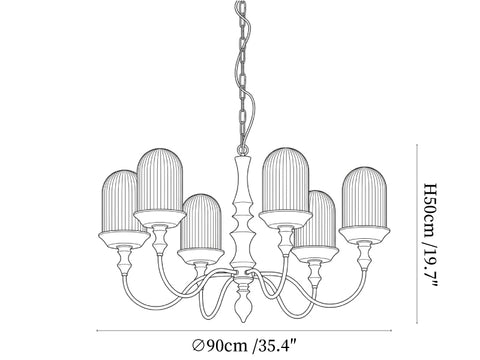Lyra Constellation Chandelier