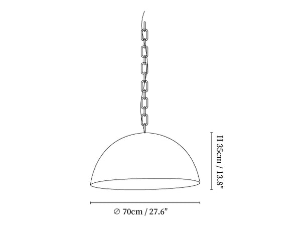 Magma Dome Pendant Lamp
