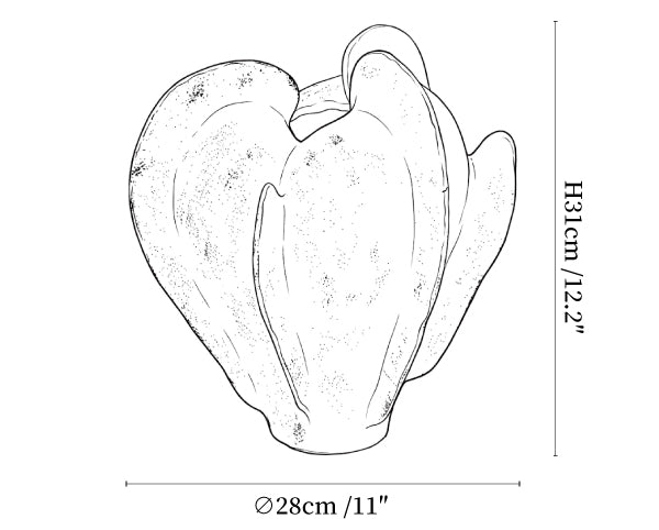 Magnolia Bloom Ceramic Sculpture Vase