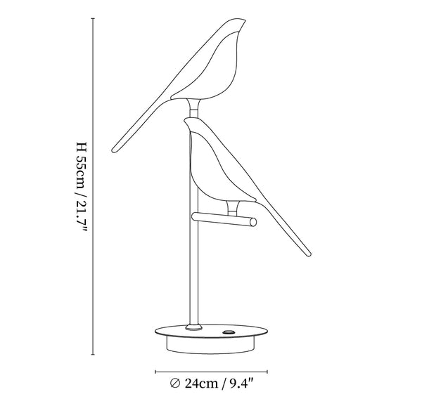 Magpie Perch Table Lamp