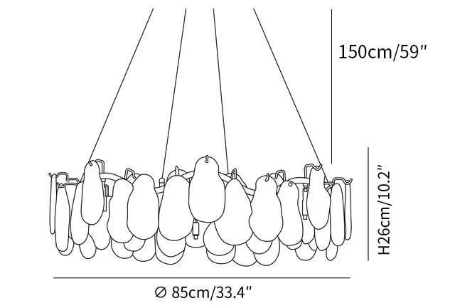 Mahina Cloud Chandelier