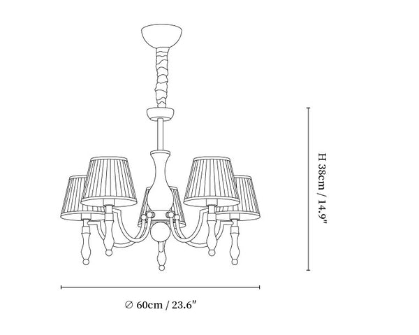 Majestic Veil Chandelier
