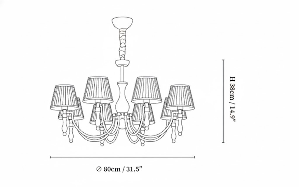 Majestic Veil Chandelier