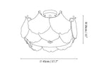 Maple Leaf Cluster Ceiling Light