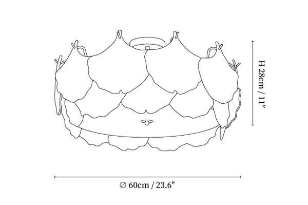 Maple Leaf Cluster Ceiling Light