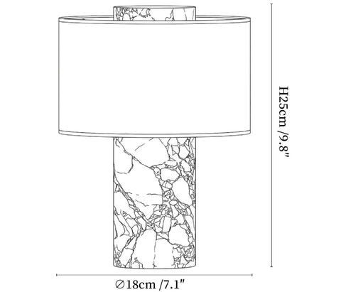 Marbella Stone Table Lamp
