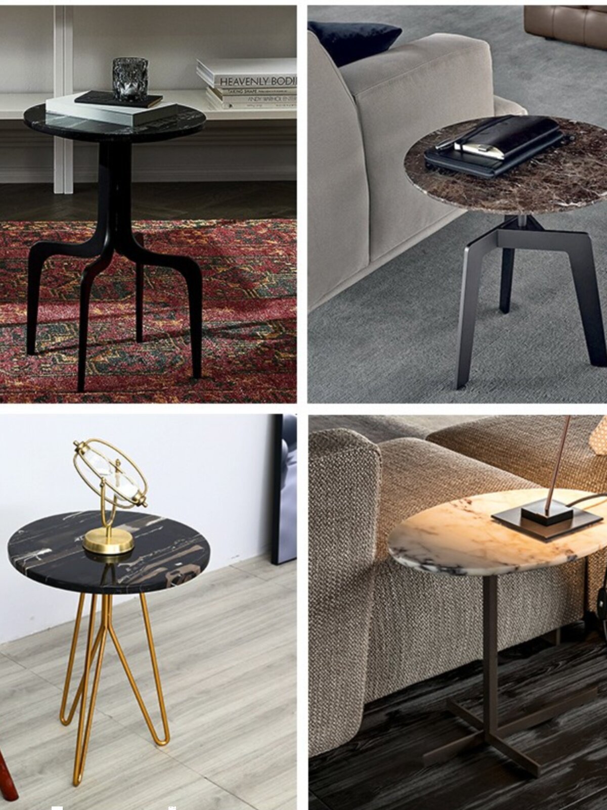 Marble Accent Side Table