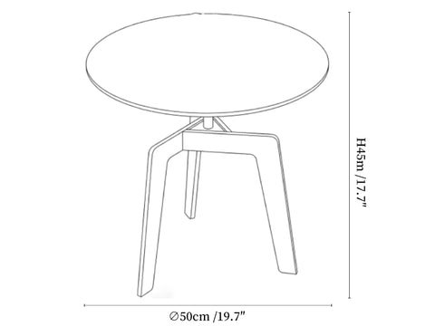 Marble Accent Side Table