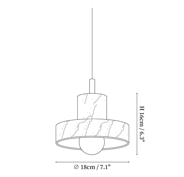 Marble Aura Pendant Lamp