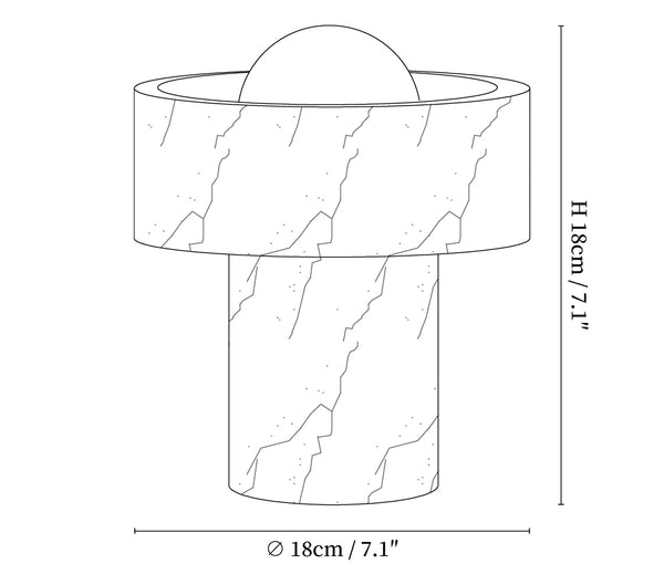 Marble Aura Table Lamp