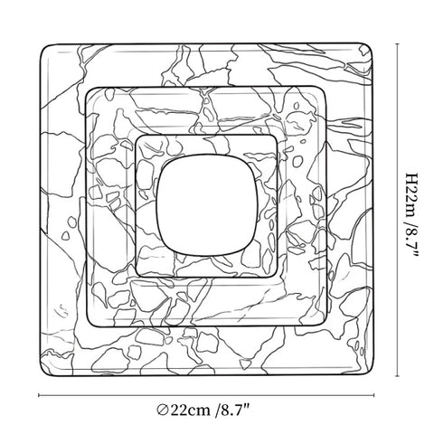 Marble Square Wall Lamp