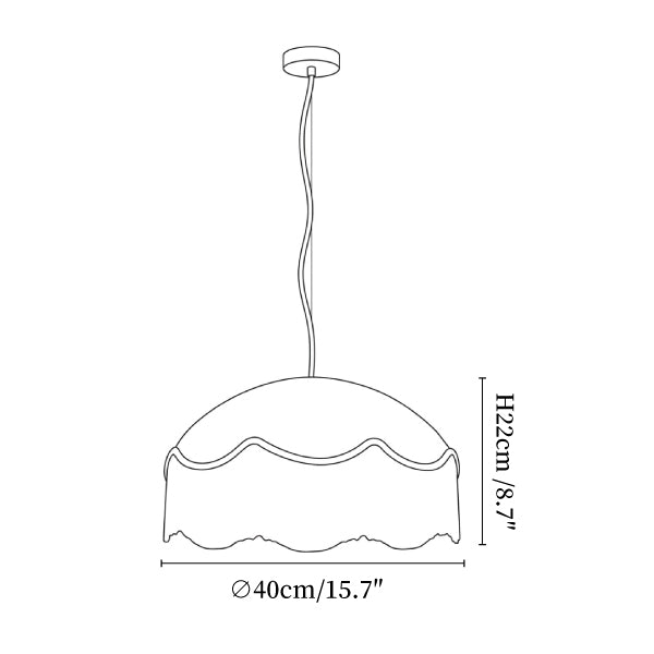 Mariel Rattan Fringe Pendant Light