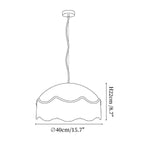 Mariel Rattan Fringe Pendant Light