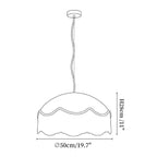 Mariel Rattan Fringe Pendant Light