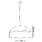 Mariel Rattan Fringe Pendant Light