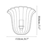 Marigold Fluted Glass Wall Sconce