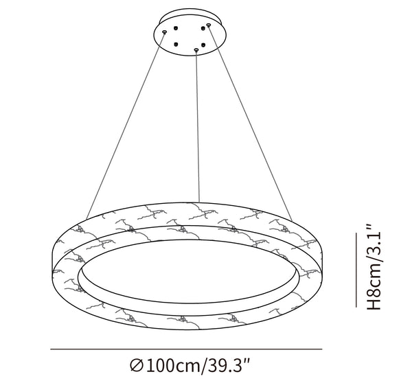 Marika Alabaster Chandelier